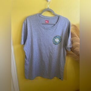 Quiksilver Heather Gray Graphic Tee